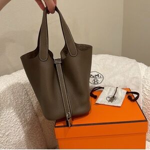 Hermes Picotin Lock 18 PM Etoupe